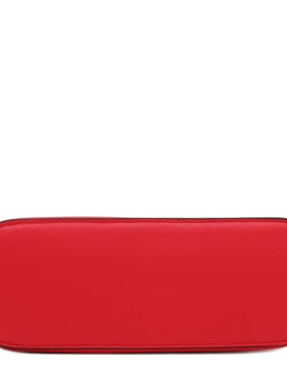 Faux Leather Small Dome Crossbody Bag with Chain Strap - Picture 5 of 7